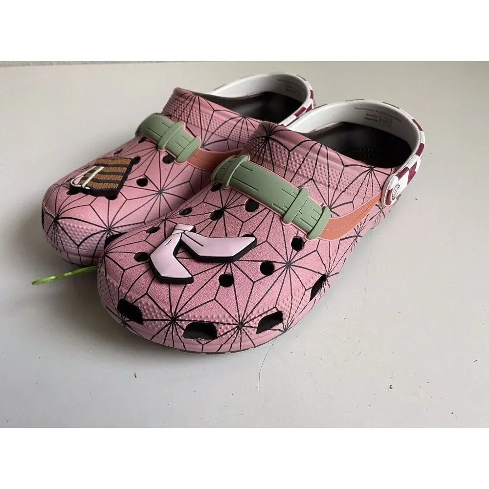 Crocs Demon Slayer Nezuko‎ Pink Anime Classic Clog 209320-206 Men’s Sz 12 NEW